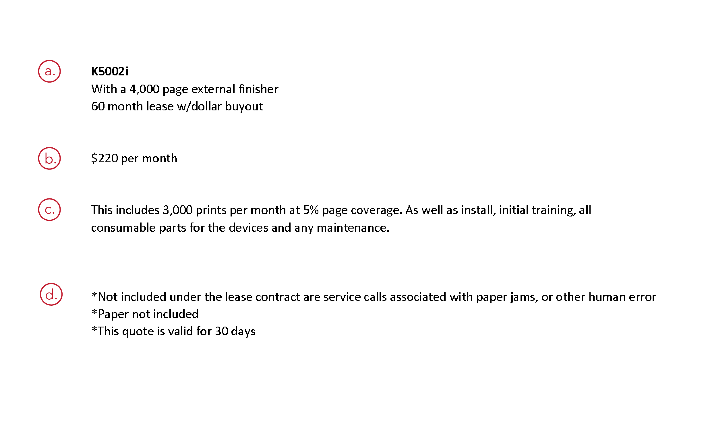 Comparing Copier Quotes (Examples Included)